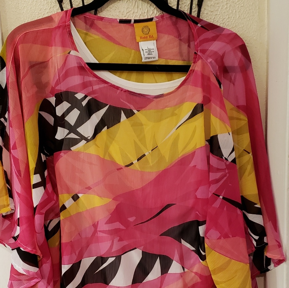 ❤️SOLD!❤️Ruby Rd. Chiffon Flowing Style